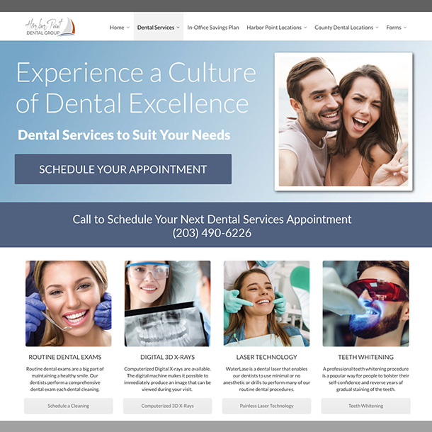 This is an example of Website Design that is a link to Christopher Gaccione's webpage portfolio of Website Design examples.