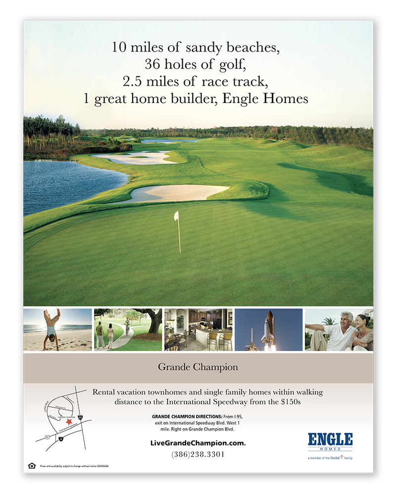This is a real estate advertisement designed and produced by Christopher Gaccione.