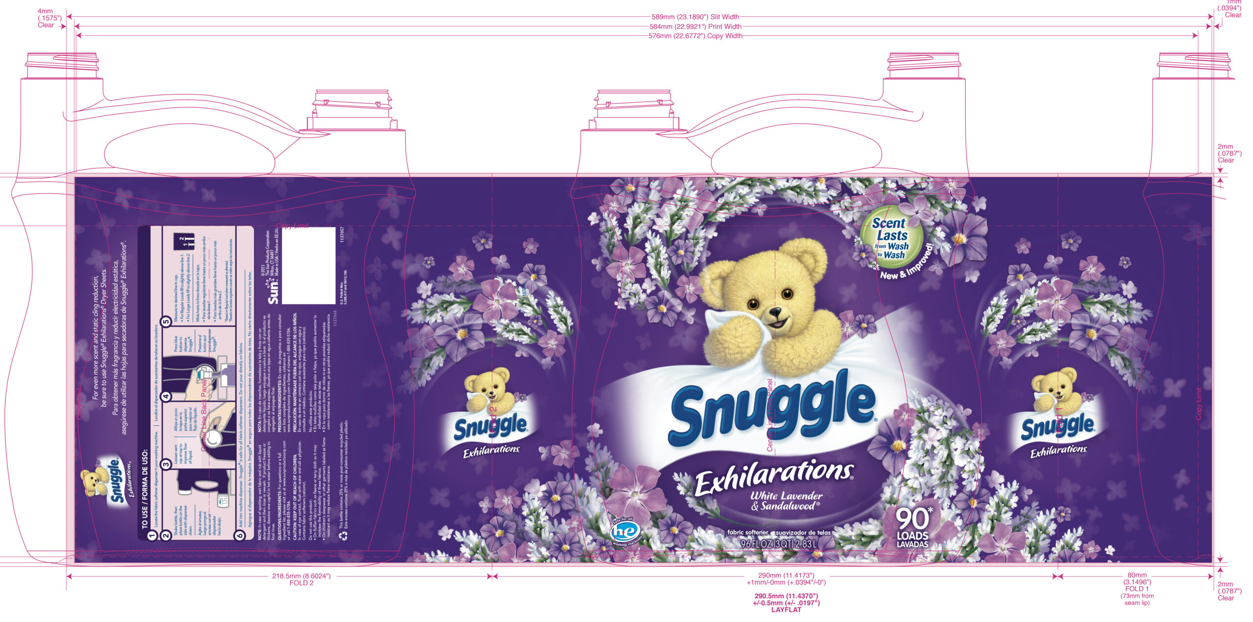 This is a package design produced by Christopher Gaccione for Snuggle.