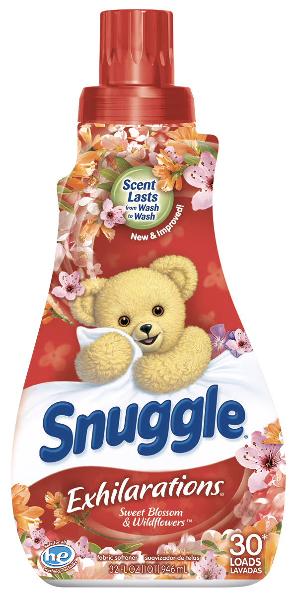 A 3D mockup of a laundry detergent container produced by GaccioneDesign.com for Snuggle.