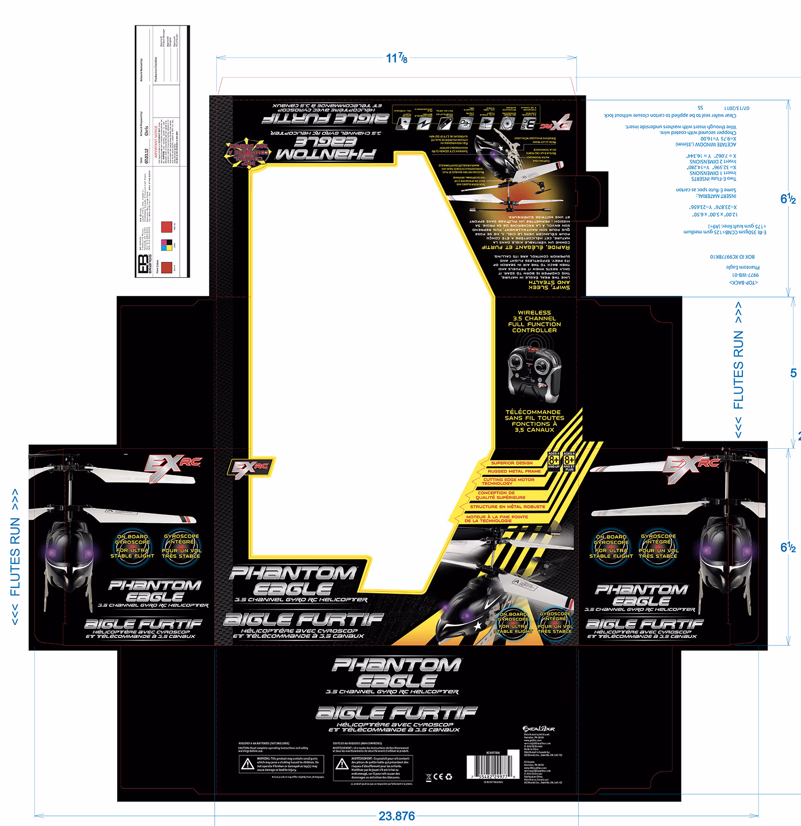 A toy package produced by GaccioneDesign.com for Sharper Image