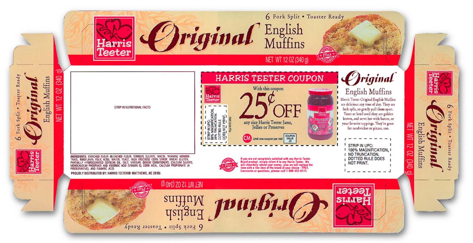 This is a Harris Teeter, English Muffin package produced by Christopher Gaccione.
