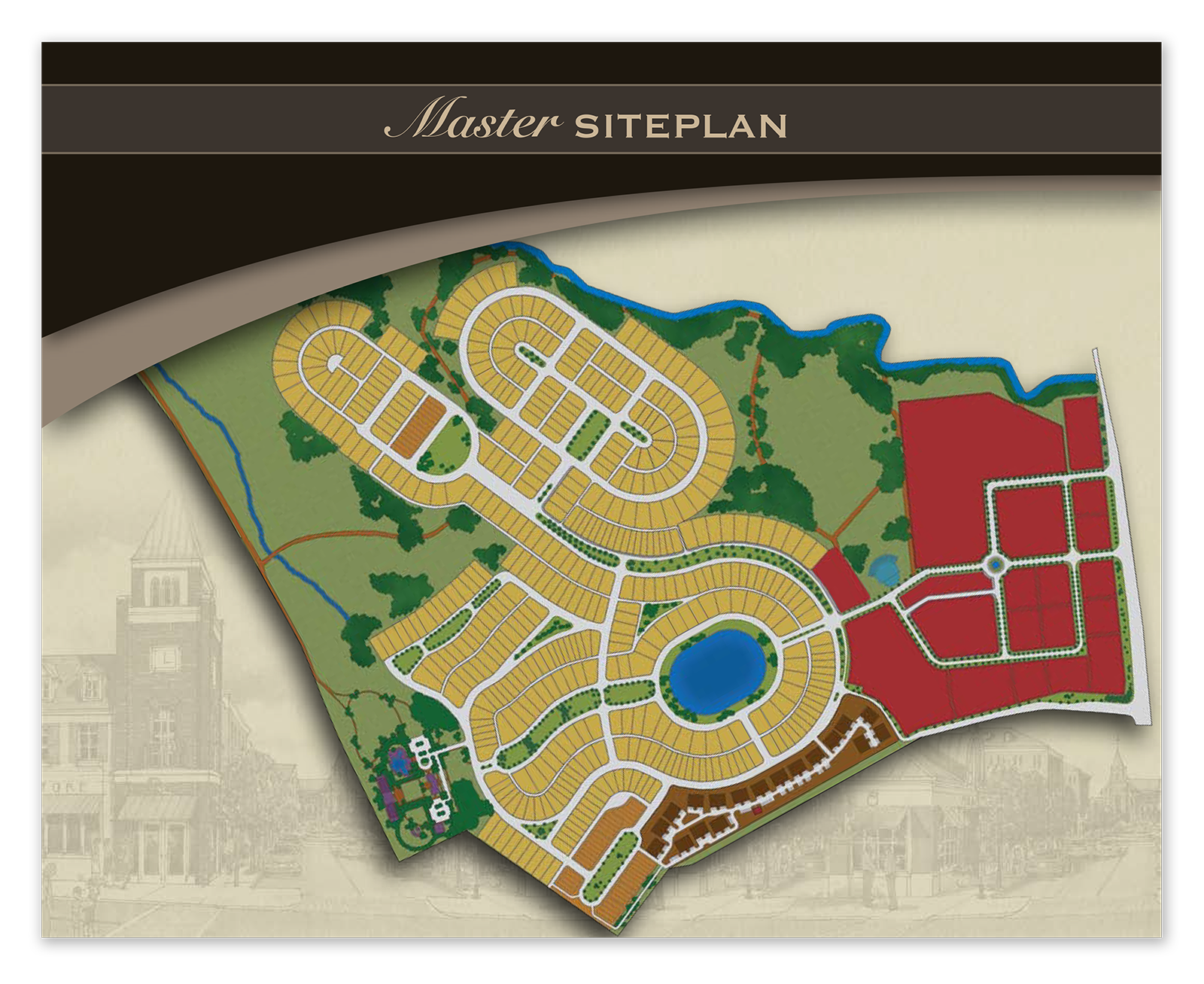 This is a real estate master siteplan designed and produced by Christopher Gaccione.