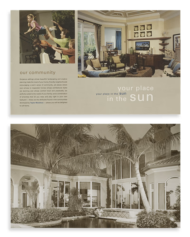 A real estate brochure designed and produced by GaccioneDesign.com